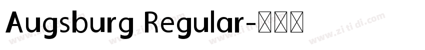 Augsburg Regular字体转换